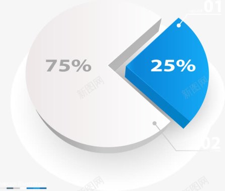 圆形百分比标图标图标