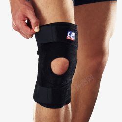 髌骨调整型膝部束带护膝高清图片