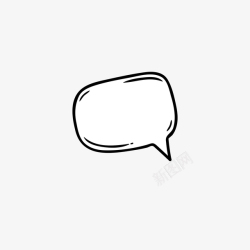 对话对话框漫画气泡会话框简约对话框对话气泡高清图片