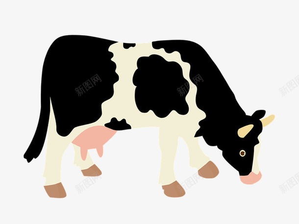 可爱的小奶牛52png免抠素材_新图网 https://ixintu.com 动物 家畜 小动物 牛