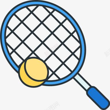 体育网球球拍球ResponsiveSportsIcons图标图标