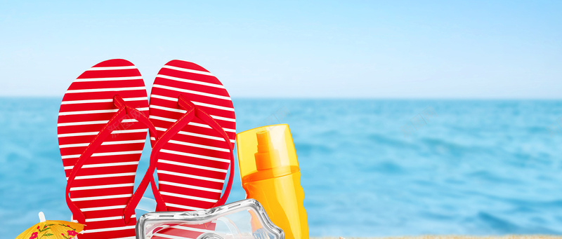 夏日背景jpg设计背景_新图网 https://ixintu.com 夏日 博客 广告 banner 高清 淘宝 夏季 夏天 海洋 蓝色 拖鞋 海报banner 摄影 风景