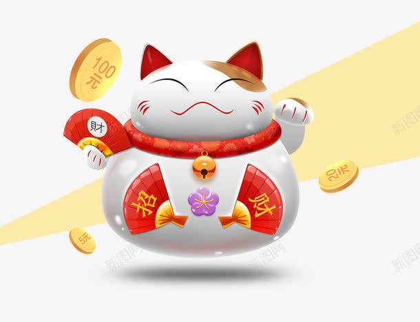 可爱图案招财猫png免抠素材_新图网 https://ixintu.com 可爱 招财猫