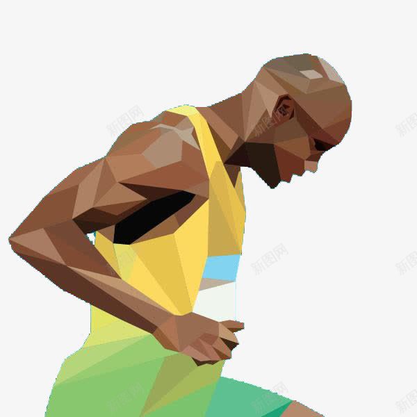 黑人赛跑png免抠素材_新图网 https://ixintu.com 运动员 鸡肉 黑人赛跑素材 黑人酷