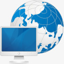 全球电脑blueextendedicons图标图标