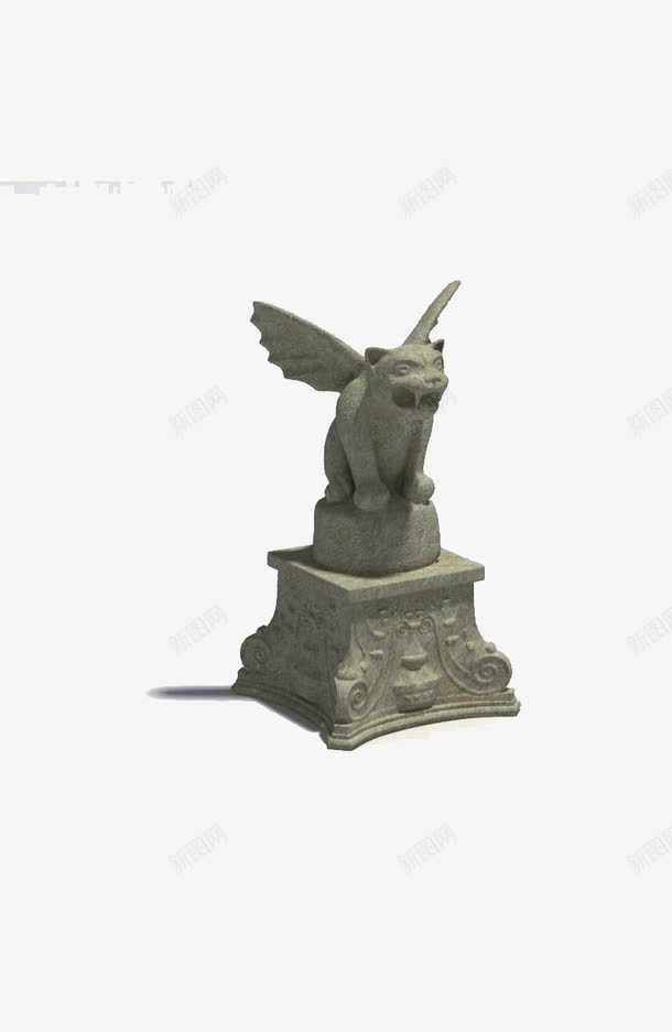 雕刻神兽3Dpng免抠素材_新图网 https://ixintu.com 3D 神兽 雕刻 雕塑