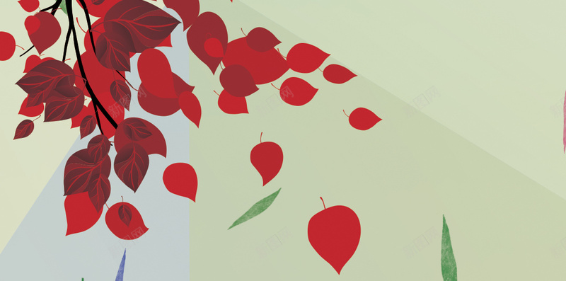 红色花卉H5背景jpg设计背景_新图网 https://ixintu.com H5 H5背景 h5 几何 彩色 扁平 渐变 红色 花卉