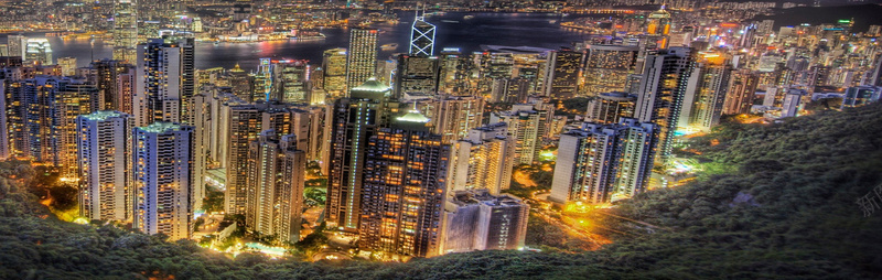 山脚夜空城市万家灯火背景