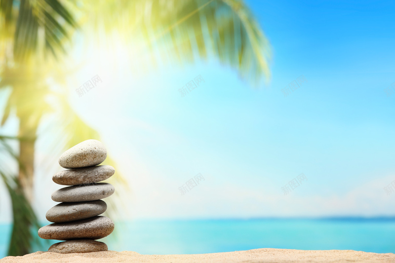 沙滩海滩背景图片jpg设计背景_新图网 https://ixintu.com 沙滩 海滩 石头 椰树 海报 背景 摄影 风景
