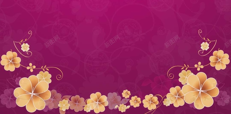 紫色渐变纹理花朵商业H5背景psd设计背景_新图网 https://ixintu.com 古董 渐变 紫色 纹理 花朵 商业 H5背景 质感