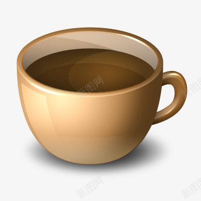 一杯拿铁咖啡png免抠素材_新图网 https://ixintu.com 咖啡 情调 热饮 生活 饮料