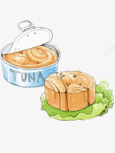 面包罐头png免抠素材_新图网 https://ixintu.com 手绘美食 罐头插画 美食 美食插画