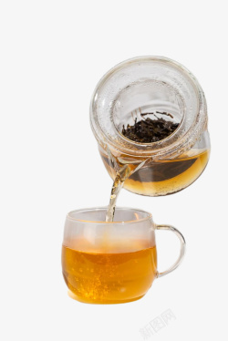茶杯里的茶汤创意茶杯摄影高清图片