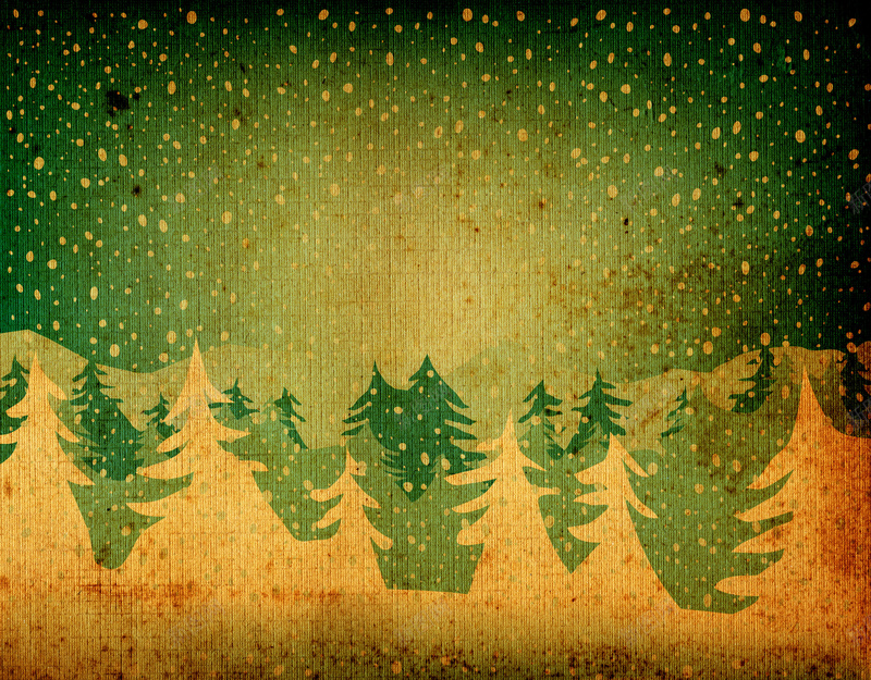 圣诞节复古黄绿色背景图jpg设计背景_新图网 https://ixintu.com 圣诞节 冬季 复古 纹理 节日 圣诞树 雪花 松树 绿色 棕黄色 温暖 质感