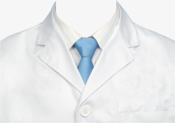 白色领带白大褂医生高清图片