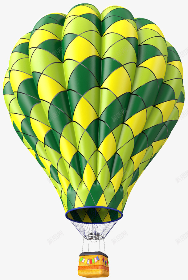 热气球旅游氢气球绿色渐变png免抠素材_新图网 https://ixintu.com 旅游 氢气球 渐变 热气球 空气球 绿色