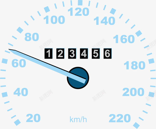 天蓝色扁平风格表盘矢量图eps免抠素材_新图网 https://ixintu.com 卡通转速表 天蓝色 扁平风格 汽车表盘 汽车转速表 表盘 矢量图