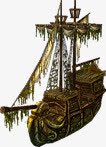 游戏场景创意复古船装饰物png免抠素材_新图网 https://ixintu.com 创意 复古 游戏场景 船 装饰物