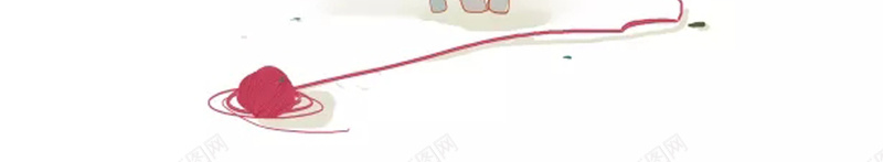 创意宣传海报psd设计背景_新图网 https://ixintu.com 个性 创意 唯美 手绘 树枝 猫 白色调 简约 线团