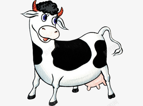 可爱的小奶牛51png免抠素材_新图网 https://ixintu.com 动物 家畜 小动物 牛