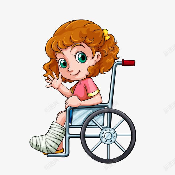 坐轮椅的美女png免抠素材_新图网 https://ixintu.com 受伤 受伤女孩 坐轮椅 康复训练 美女