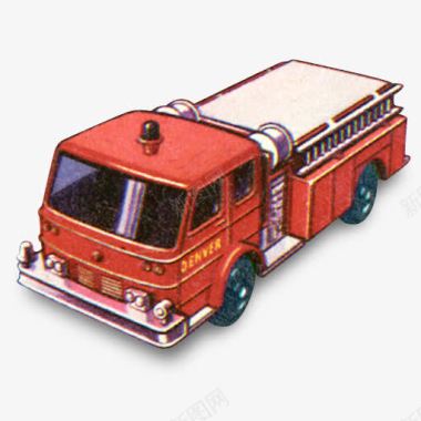 火消防车卡车火柴盒汽车图标图标
