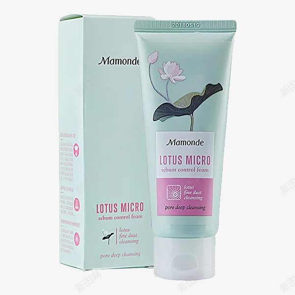 Mamonde梦妆清莲净澈png免抠素材_新图网 https://ixintu.com Mamonde 实物 梦妆 洁面膏