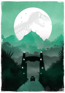 机甲恐龙创意卡通宣传海报背景