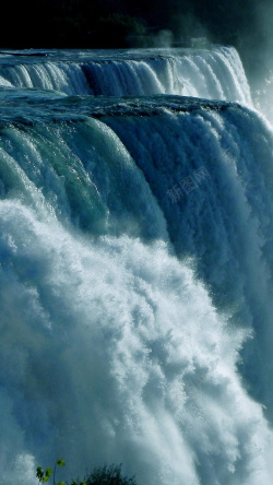 壮观瀑布瀑布壮观磅礴H5背景高清图片