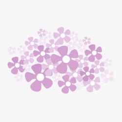 紫色小花丛素材