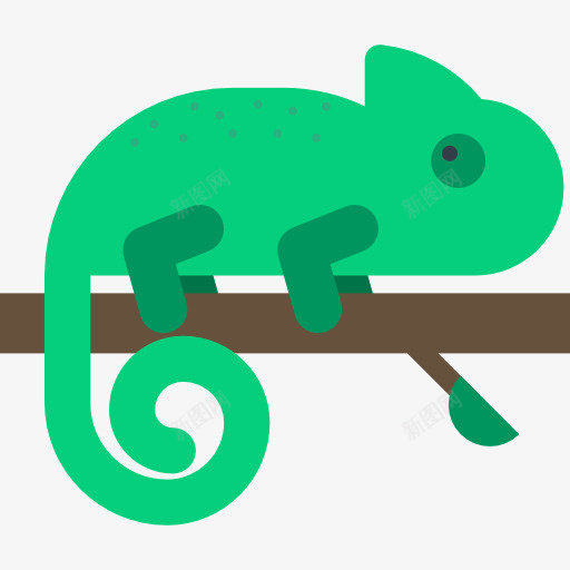 logo时尚绿色图标png_新图网 https://ixintu.com 单一目标 时尚绿色 蜥蜴设计 设计灵感