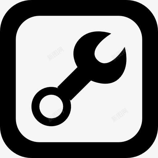 扳手图标png_新图网 https://ixintu.com 修复工作 工作 工具和器具 扳手 接口
