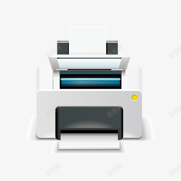 打印机矢量图ai免抠素材_新图网 https://ixintu.com 打印机 电器 矢量图