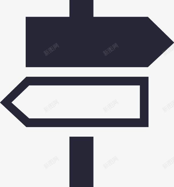 指路牌图标png_新图网 https://ixintu.com 指路牌