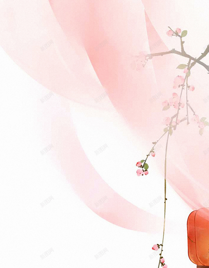 粉色花卉H5背景jpg设计背景_新图网 https://ixintu.com H5 H5背景 h5 女装 家居 梦幻 浪漫 白色 粉色 花卉