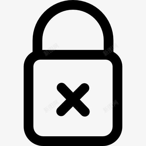 挂锁图标png_新图网 https://ixintu.com 不安全 块 安全 锁