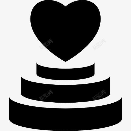 心形的三层蛋糕图标png_新图网 https://ixintu.com 三层 三层蛋糕 心 心形蛋糕 蛋糕 食品