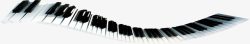 黑白漂亮钢琴键素材