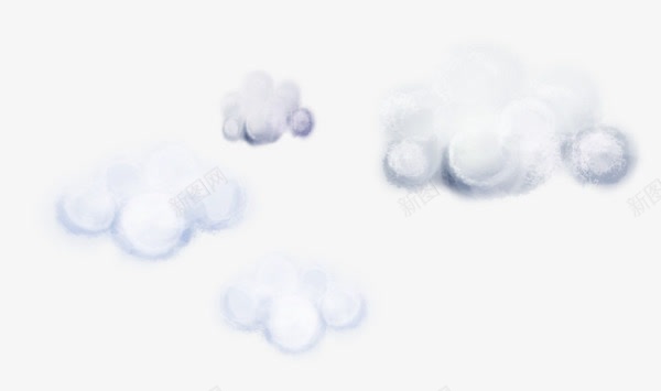 素色云朵png免抠素材_新图网 https://ixintu.com PNG 云朵 手绘 白色