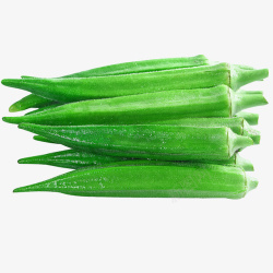 维c字体秋葵绿色蔬菜高清图片