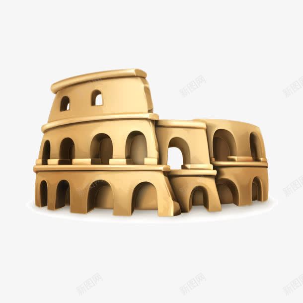 古罗马建筑png免抠素材_新图网 https://ixintu.com 古罗马建筑 旅游 西方建筑