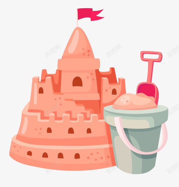 卡通城堡片png免抠素材_新图网 https://ixintu.com PNG图片 卡通 城堡 城堡素材 手绘 装饰 装饰素材