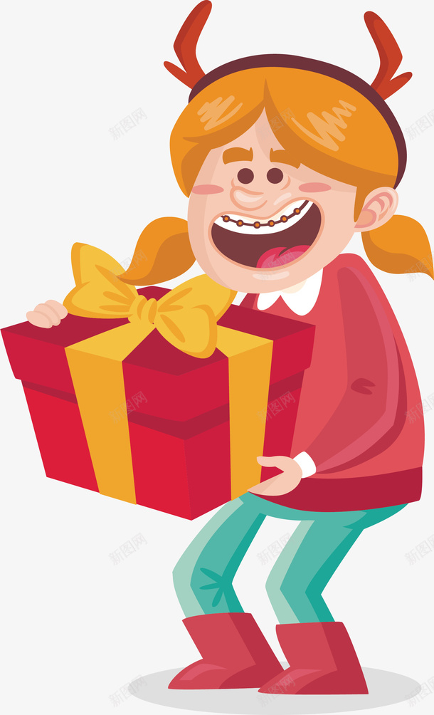 抱着礼物的人矢量图ai免抠素材_新图网 https://ixintu.com 圣诞小人 圣诞礼物 圣诞节 抱着礼物 矢量png 礼物 矢量图