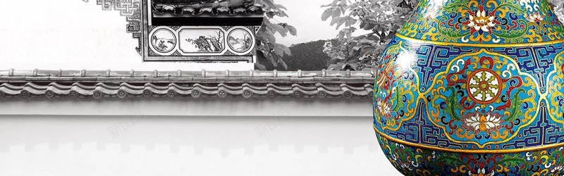 中国风背景jpg设计背景_新图网 https://ixintu.com 横幅背景 建筑 文化 历史 瓷器 全屏banner背景 中国风 海报banner