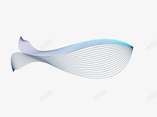 摩尔纹鲸鱼元素矢量图ai免抠素材_新图网 https://ixintu.com AI 元素 摩尔纹 鲸鱼 矢量图