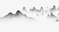 新中式山地产中式中国风山元素高清图片