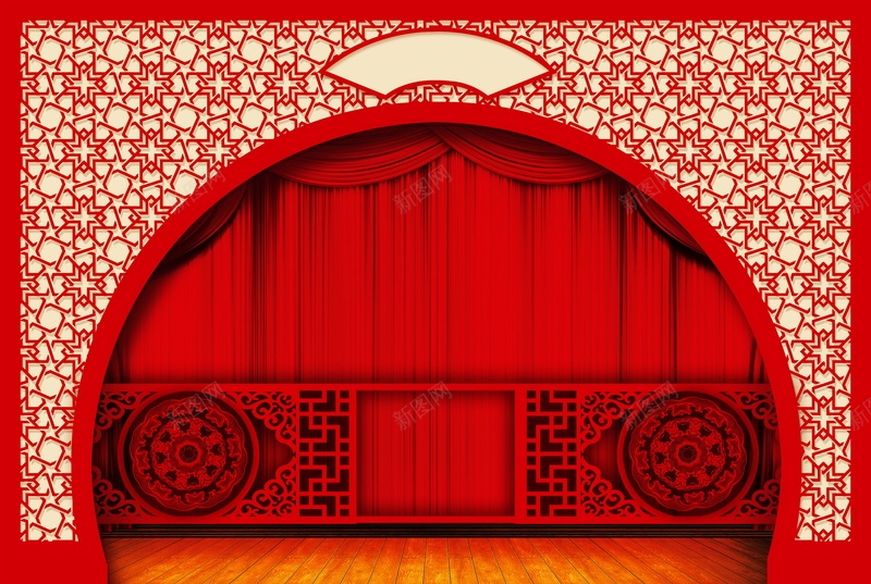 红色窗花背景模板psd设计背景_新图网 https://ixintu.com 红色 窗花 窗户 窗子 中国风 海报 平面 广告 背景 PSD 素材 模板