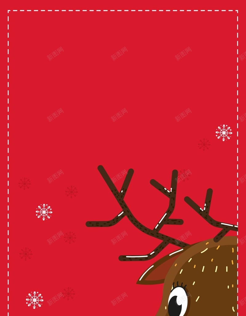 红色圣诞节小麋鹿背景psd设计背景_新图网 https://ixintu.com 红色 圣诞节 小麋鹿 鹿 鹿角 卡通鹿 圣诞狂欢