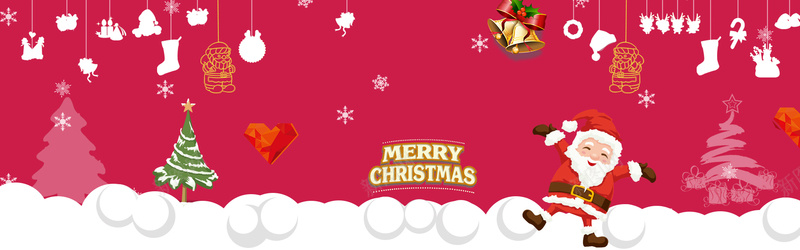 圣诞节大促bannerpsd设计背景_新图网 https://ixintu.com 红色圣诞节 大促 圣诞老人 雪球 装饰 优惠 圣诞树 卡通 圣诞