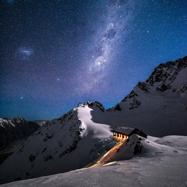 山脉星空背景背景